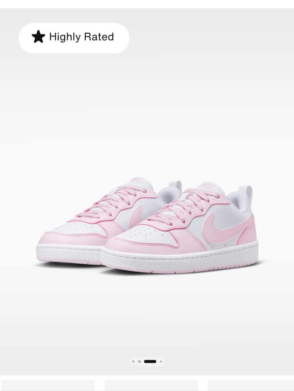 Nike Kids' Low-Top Sneakers - White/Pink